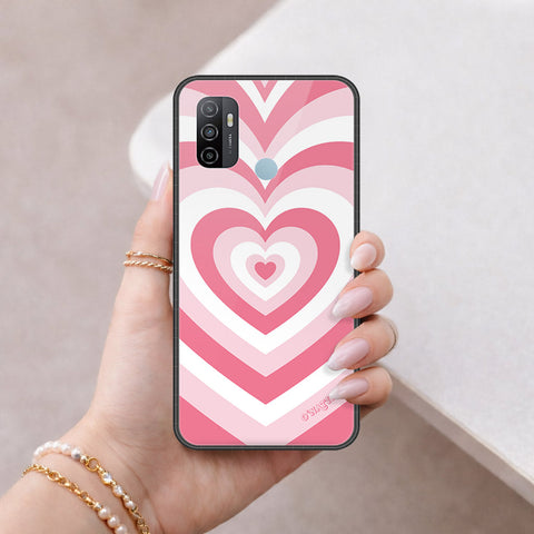 Oppo A53s Cover - O'Nation Heartbeat Series - HQ Ultra Shine Premium Infinity Glass Soft Silicon Borders Case