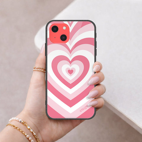 iPhone 13 Mini Cover - O'Nation Heartbeat Series - HQ Ultra Shine Premium Infinity Glass Soft Silicon Borders Case