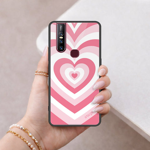 Vivo V15 Cover - O'Nation Heartbeat Series - HQ Ultra Shine Premium Infinity Glass Soft Silicon Borders Case