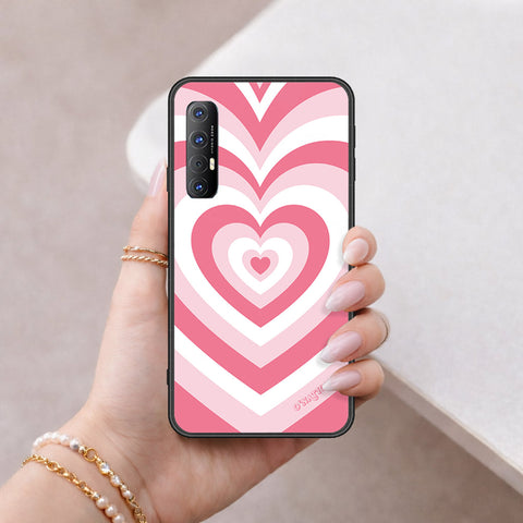 Oppo Reno 3 Pro Cover - O'Nation Heartbeat Series - HQ Ultra Shine Premium Infinity Glass Soft Silicon Borders Case