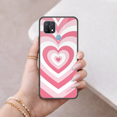 Oppo A15 Cover - O'Nation Heartbeat Series - HQ Ultra Shine Premium Infinity Glass Soft Silicon Borders Case