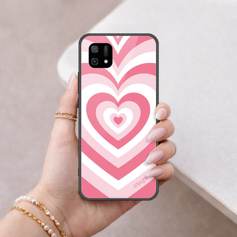 Oppo A16K Cover - O'Nation Heartbeat Series - HQ Ultra Shine Premium Infinity Glass Soft Silicon Borders Case