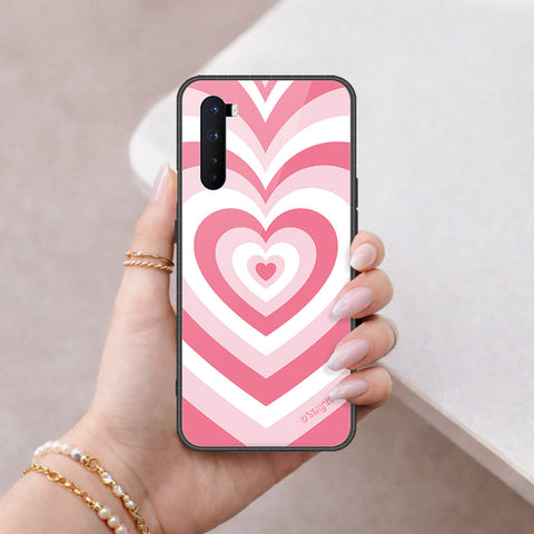 OnePlus Nord Cover - O'Nation Heartbeat Series - HQ Ultra Shine Premium Infinity Glass Soft Silicon Borders Case