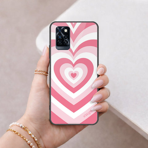Infinix Note 10 Pro Cover - O'Nation Heartbeat Series - HQ Ultra Shine Premium Infinity Glass Soft Silicon Borders Case