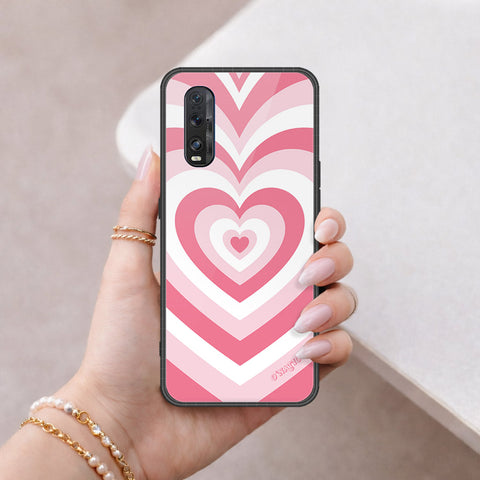 Oppo Find X2 Cover - O'Nation Heartbeat Series - HQ Ultra Shine Premium Infinity Glass Soft Silicon Borders Case