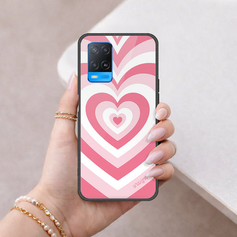 Oppo A54 4G Cover - O'Nation Heartbeat Series - HQ Ultra Shine Premium Infinity Glass Soft Silicon Borders Case
