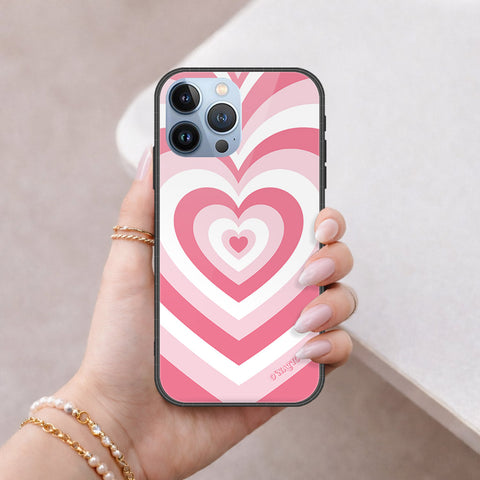 iPhone 14 Pro Max Cover - O'Nation Heartbeat Series - HQ Ultra Shine Premium Infinity Glass Soft Silicon Borders Case