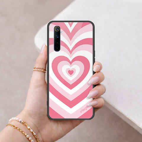 Realme 6 Cover - O'Nation Heartbeat Series - HQ Ultra Shine Premium Infinity Glass Soft Silicon Borders Case