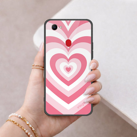 Oppo F7 Cover - O'Nation Heartbeat Series - HQ Ultra Shine Premium Infinity Glass Soft Silicon Borders Case
