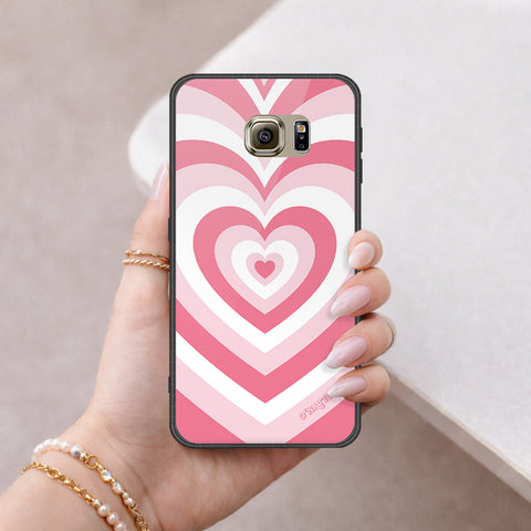 Samsung Galaxy S6 Cover - O'Nation Heartbeat Series - HQ Ultra Shine Premium Infinity Glass Soft Silicon Borders Case