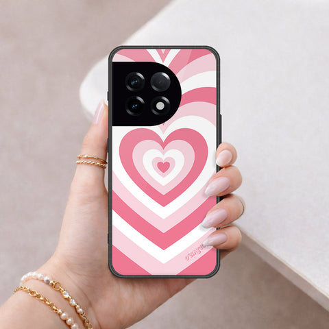 OnePlus 11 Cover - O'Nation Heartbeat Series - HQ Ultra Shine Premium Infinity Glass Soft Silicon Borders Case