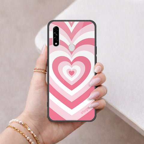 Oppo A31 Cover - O'Nation Heartbeat Series - HQ Ultra Shine Premium Infinity Glass Soft Silicon Borders Case