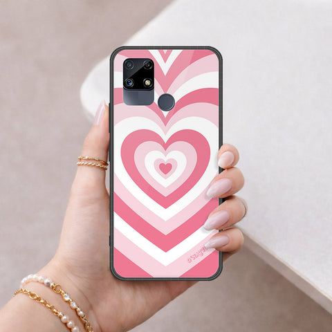 Realme Narzo 20 Cover - O'Nation Heartbeat Series - HQ Ultra Shine Premium Infinity Glass Soft Silicon Borders Case