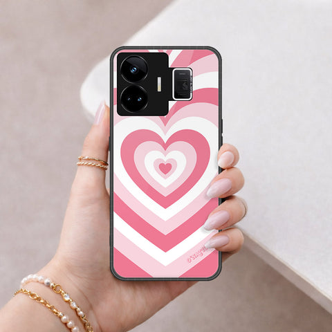 Realme GT3 Cover - O'Nation Heartbeat Series - HQ Ultra Shine Premium Infinity Glass Soft Silicon Borders Case