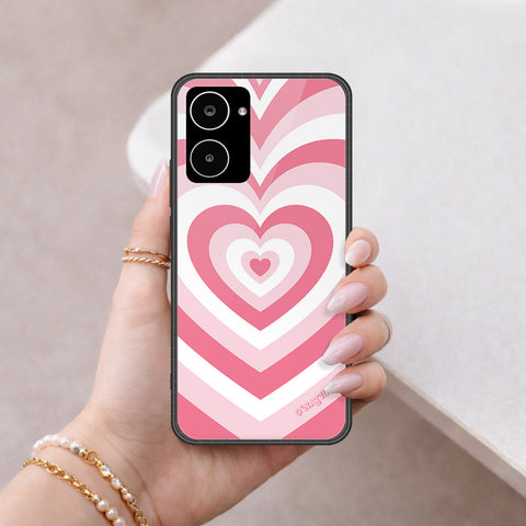 Realme 10 Cover - O'Nation Heartbeat Series - HQ Ultra Shine Premium Infinity Glass Soft Silicon Borders Case