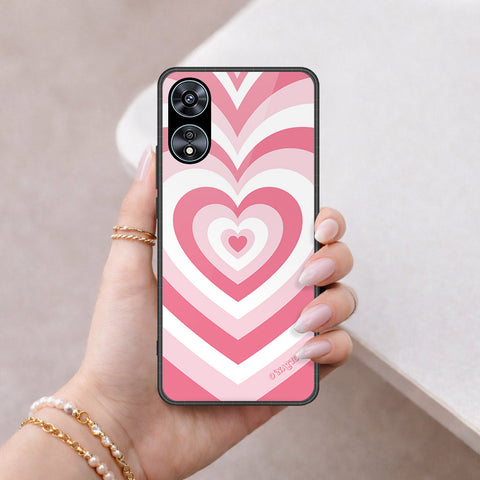 Oppo A58 4G Cover - O'Nation Heartbeat Series - HQ Ultra Shine Premium Infinity Glass Soft Silicon Borders Case