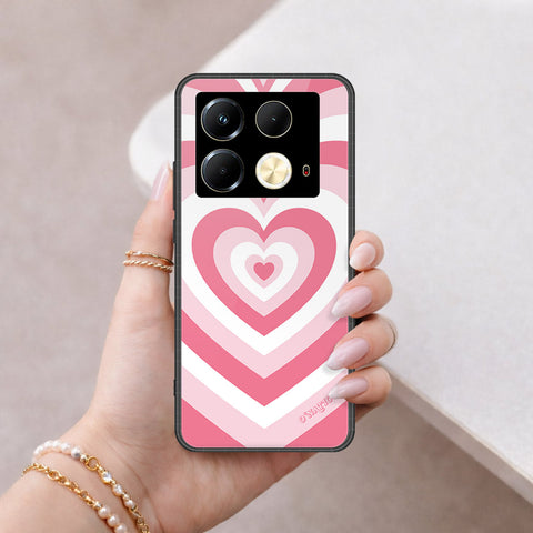 Infinix Note 40S Cover - O'Nation Heartbeat Series - HQ Ultra Shine Premium Infinity Glass Soft Silicon Borders Case
