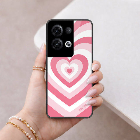 Oppo Reno 8 Pro  Cover - O'Nation Heartbeat Series - HQ Ultra Shine Premium Infinity Glass Soft Silicon Borders Case
