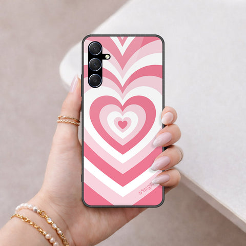 Samsung Galaxy M34 5G Cover - O'Nation Heartbeat Series - HQ Ultra Shine Premium Infinity Glass Soft Silicon Borders Case