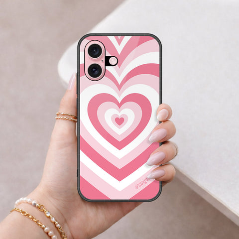 iPhone 16 Plus - O'Nation Heartbeat Series - HQ Ultra Shine Premium Infinity Glass Soft Silicon Borders Case