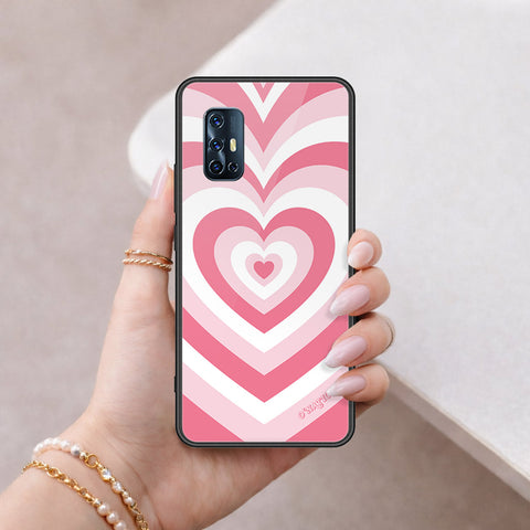 Vivo V17 Cover - O'Nation Heartbeat Series - HQ Ultra Shine Premium Infinity Glass Soft Silicon Borders Case