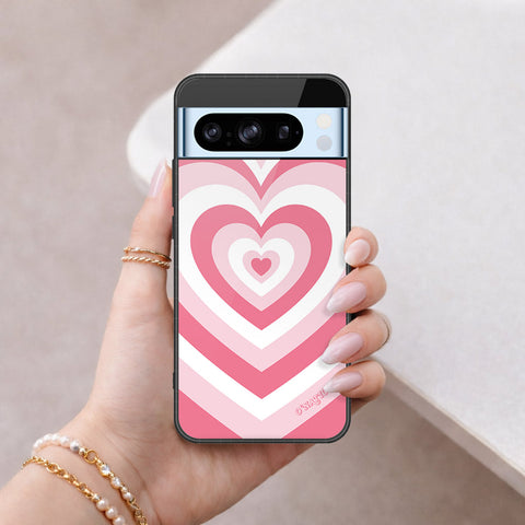 Google Pixel 8 Pro Cover - O'Nation Heartbeat Series - HQ Ultra Shine Premium Infinity Glass Soft Silicon Borders Case