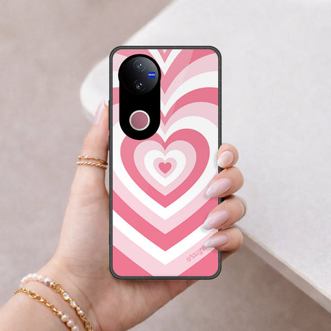 Vivo V50 Cover - O'Nation Heartbeat Series - HQ Ultra Shine Premium Infinity Glass Soft Silicon Borders Case