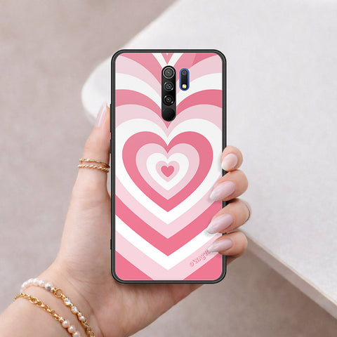 Xiaomi Redmi 9 Cover - O'Nation Heartbeat Series - HQ Ultra Shine Premium Infinity Glass Soft Silicon Borders Case