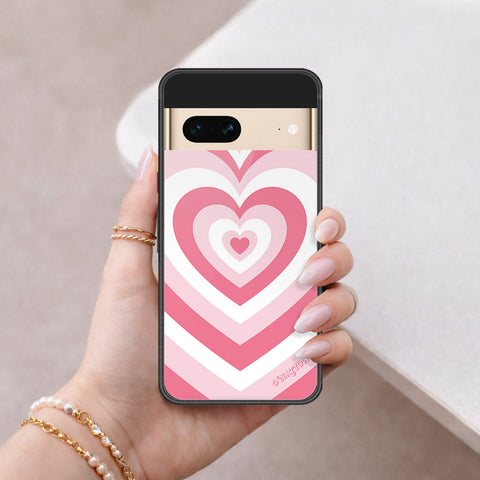 Google Pixel 7 Cover - O'Nation Heartbeat Series - HQ Ultra Shine Premium Infinity Glass Soft Silicon Borders Case