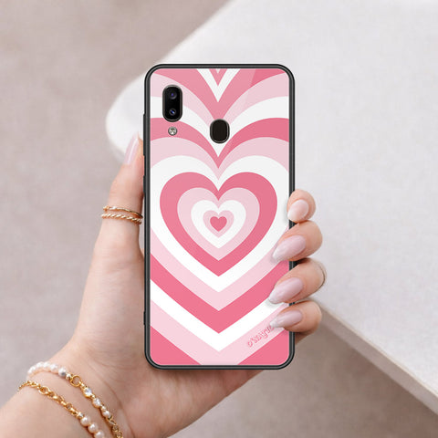 Samsung Galaxy A20 Cover - O'Nation Heartbeat Series - HQ Ultra Shine Premium Infinity Glass Soft Silicon Borders Case