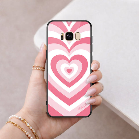 Samsung Galaxy S8 Plus Cover - O'Nation Heartbeat Series - HQ Ultra Shine Premium Infinity Glass Soft Silicon Borders Case