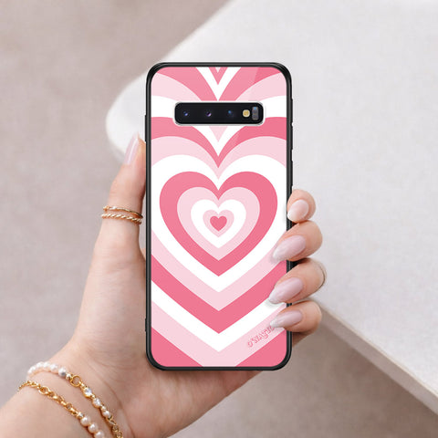 Samsung Galaxy S10 Cover - O'Nation Heartbeat Series - HQ Ultra Shine Premium Infinity Glass Soft Silicon Borders Case