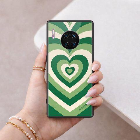 Huawei Mate 30 Pro Cover - O'Nation Heartbeat Series - HQ Ultra Shine Premium Infinity Glass Soft Silicon Borders Case