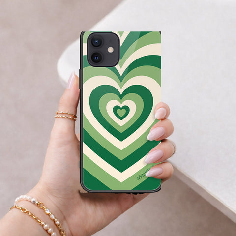 iPhone 12 Mini Cover - O'Nation Heartbeat Series - HQ Ultra Shine Premium Infinity Glass Soft Silicon Borders Case