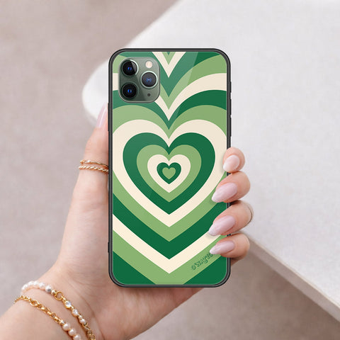 iPhone 11 Pro Max - O'Nation Heartbeat Series - HQ Ultra Shine Premium Infinity Glass Soft Silicon Borders Case