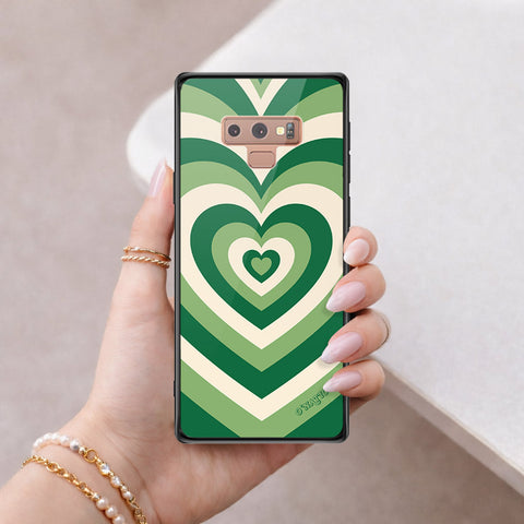 Samsung Galaxy Note 9 Cover - O'Nation Heartbeat Series - HQ Ultra Shine Premium Infinity Glass Soft Silicon Borders Case