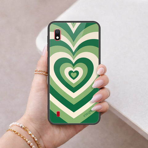 Samsung Galaxy A10 Cover - O'Nation Heartbeat Series - HQ Ultra Shine Premium Infinity Glass Soft Silicon Borders Case