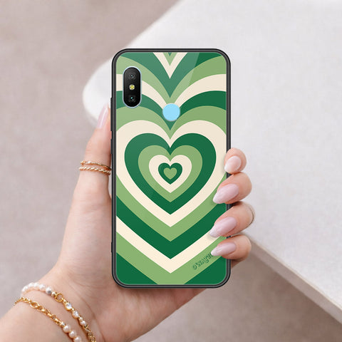 Xiaomi Mi A2 Cover - O'Nation Heartbeat Series - HQ Ultra Shine Premium Infinity Glass Soft Silicon Borders Case