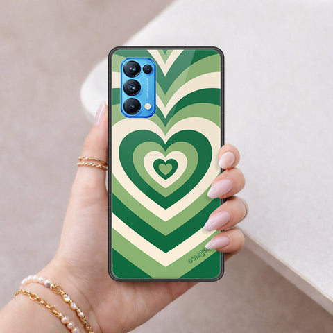 Oppo Reno 5 Pro 5G Cover - O'Nation Heartbeat Series - HQ Ultra Shine Premium Infinity Glass Soft Silicon Borders Case