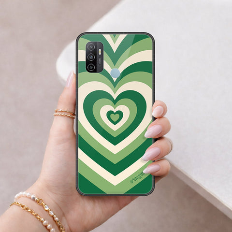 Oppo A53 Cover - O'Nation Heartbeat Series - HQ Ultra Shine Premium Infinity Glass Soft Silicon Borders Case