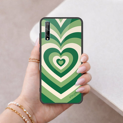 Huawei Y8p Cover - O'Nation Heartbeat Series - HQ Ultra Shine Premium Infinity Glass Soft Silicon Borders Case