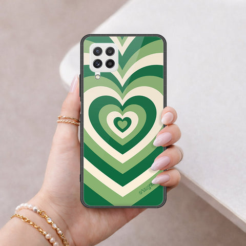 Samsung Galaxy A22 Cover - O'Nation Heartbeat Series - HQ Ultra Shine Premium Infinity Glass Soft Silicon Borders Case