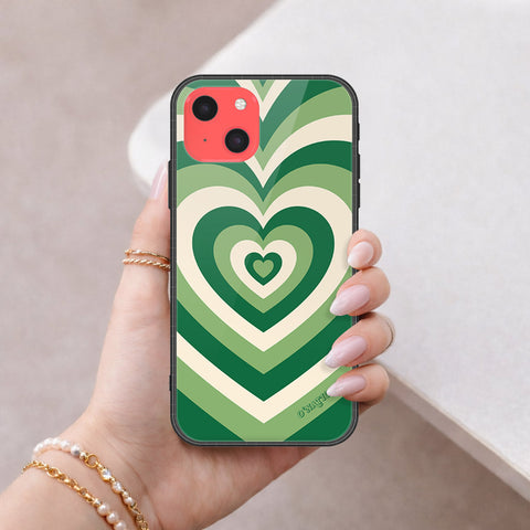 iPhone 13 Mini Cover - O'Nation Heartbeat Series - HQ Ultra Shine Premium Infinity Glass Soft Silicon Borders Case