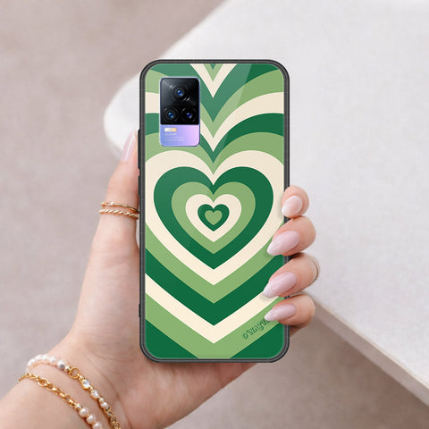 Vivo V21e Cover - O'Nation Heartbeat Series - HQ Ultra Shine Premium Infinity Glass Soft Silicon Borders Case