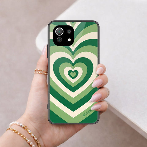 Xiaomi Mi 11 Lite 5G Cover - O'Nation Heartbeat Series - HQ Ultra Shine Premium Infinity Glass Soft Silicon Borders Case