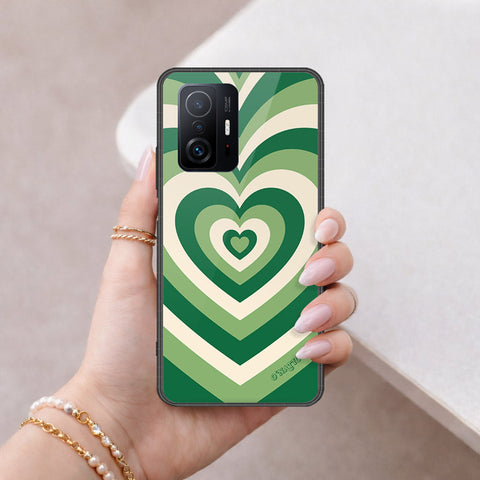 Xiaomi 11T Cover - O'Nation Heartbeat Series - HQ Ultra Shine Premium Infinity Glass Soft Silicon Borders Case