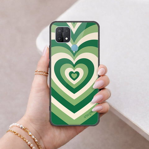 Oppo A15 Cover - O'Nation Heartbeat Series - HQ Ultra Shine Premium Infinity Glass Soft Silicon Borders Case
