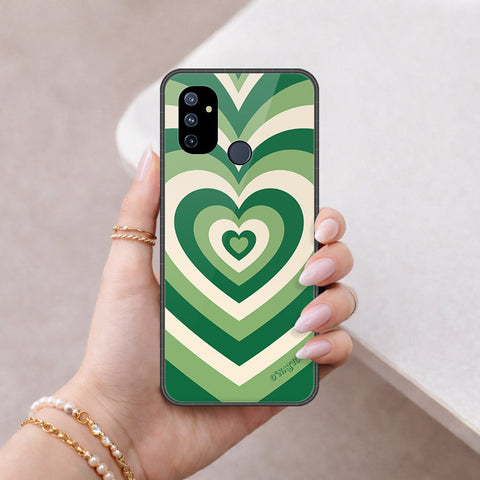 OnePlus Nord N100 Cover - O'Nation Heartbeat Series - HQ Ultra Shine Premium Infinity Glass Soft Silicon Borders Case