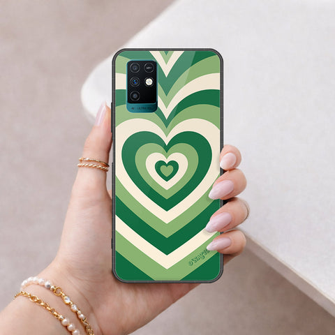 Infinix Note 10 Cover - O'Nation Heartbeat Series - HQ Ultra Shine Premium Infinity Glass Soft Silicon Borders Case