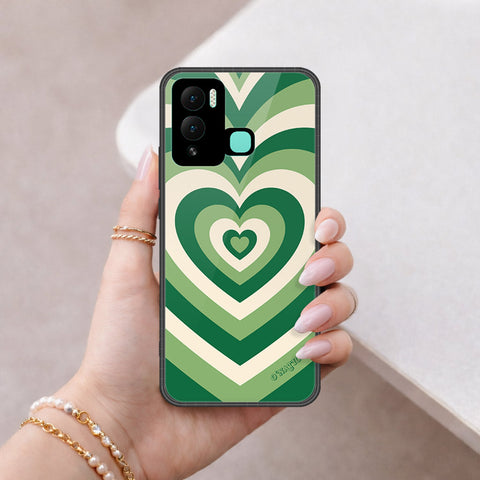 Infinix Hot 12 Play Cover - O'Nation Heartbeat Series - HQ Ultra Shine Premium Infinity Glass Soft Silicon Borders Case